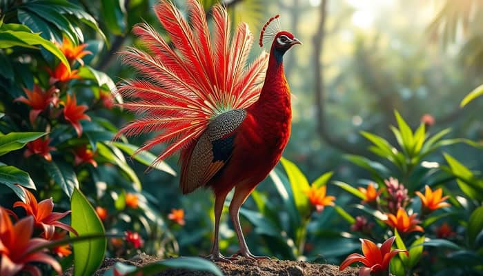 Red Peacock