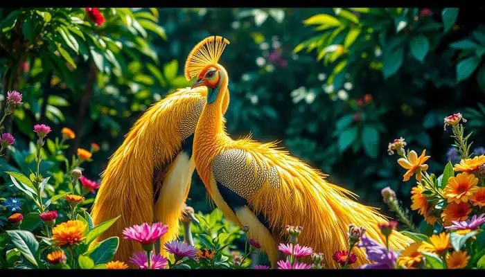 are yellow peacocks real