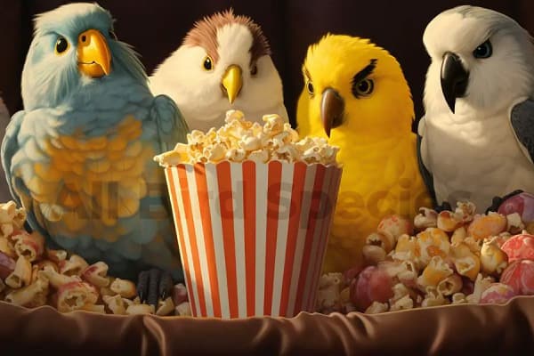 can birds eat popcorn