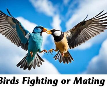 Birds Fighting or Mating