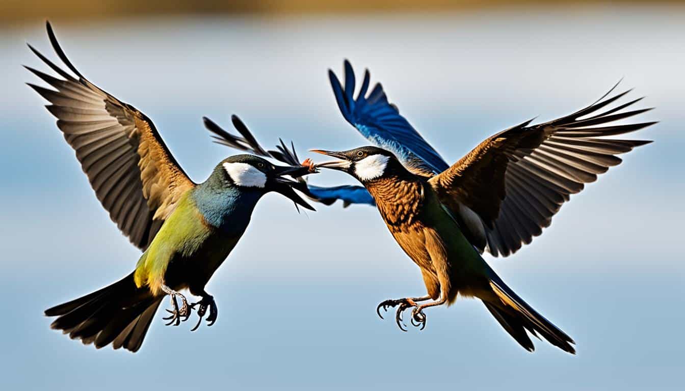 birds fighting or mating how do i know
