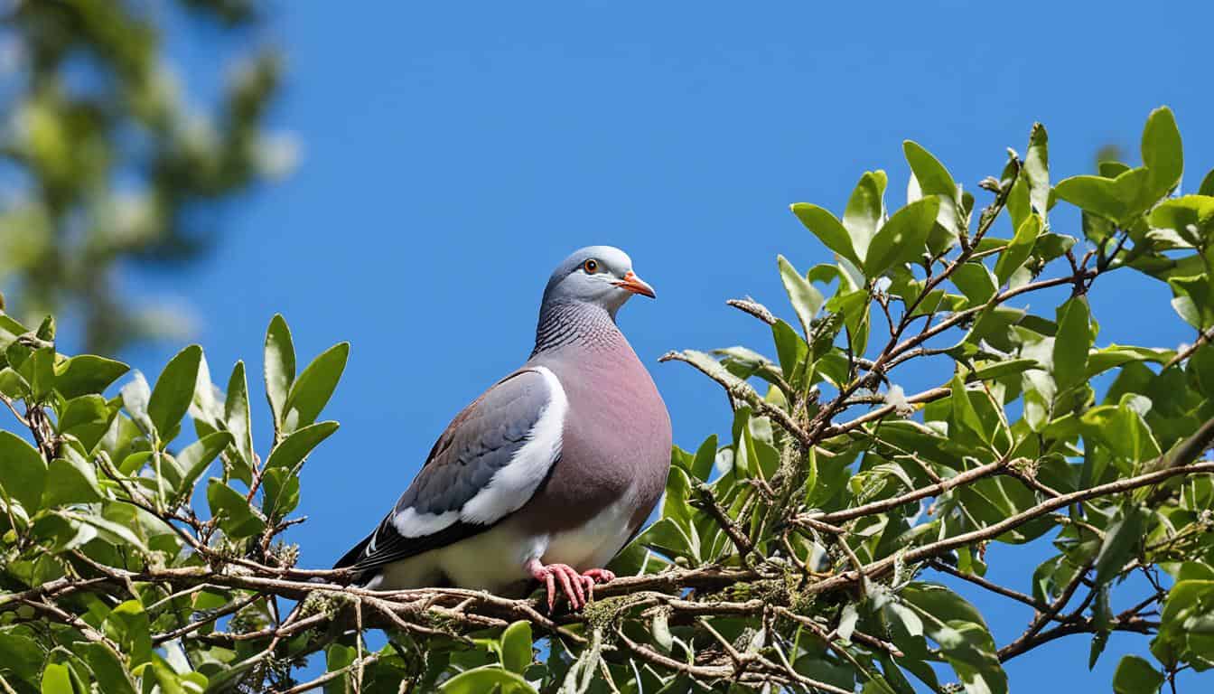 woodpigeon nesting