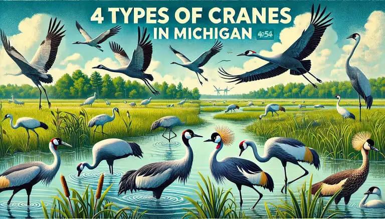 4 types of cranes in michigan