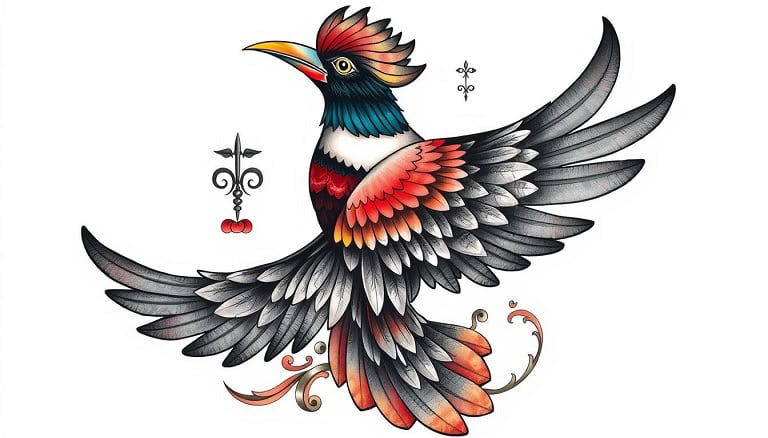 Hancock bird tattoo