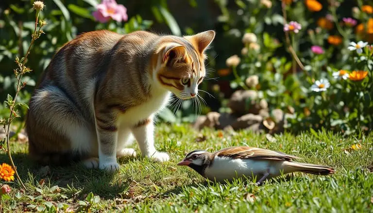 do cats eat recently dead birds