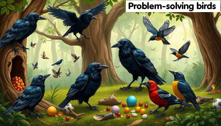 problem-solving birds